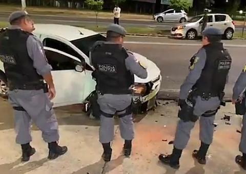 Em alta velocidade e sem CNH, motorista causa acidente violento em Manaus