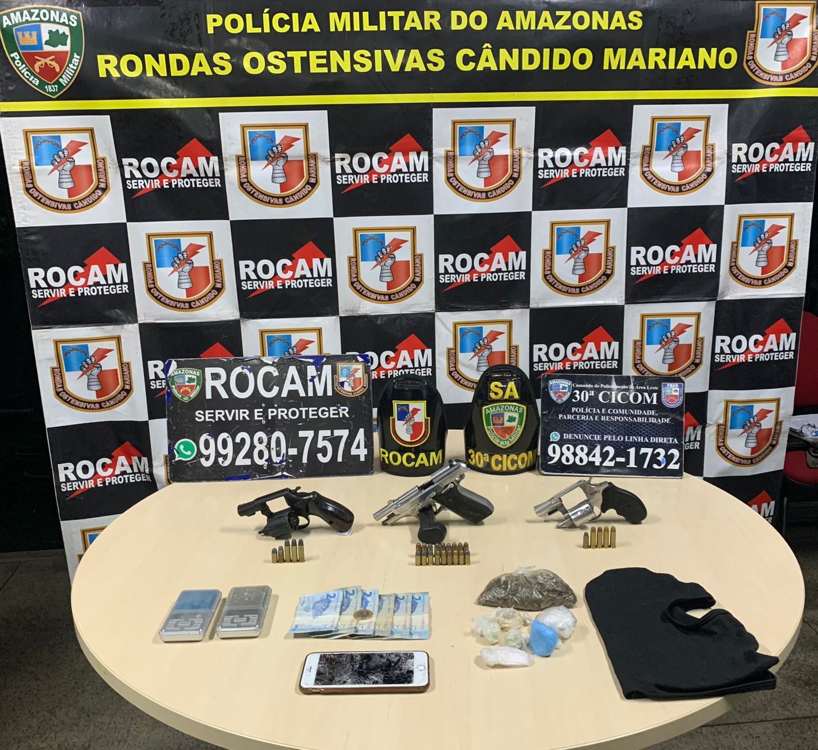 Tráfico de drogas e armas ilegais levam 7 pessoas para a cadeia no Amazonas