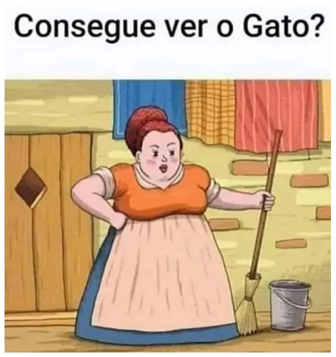 Consegue ver o gato? Imagem está quebrando a cabeça dos internautas