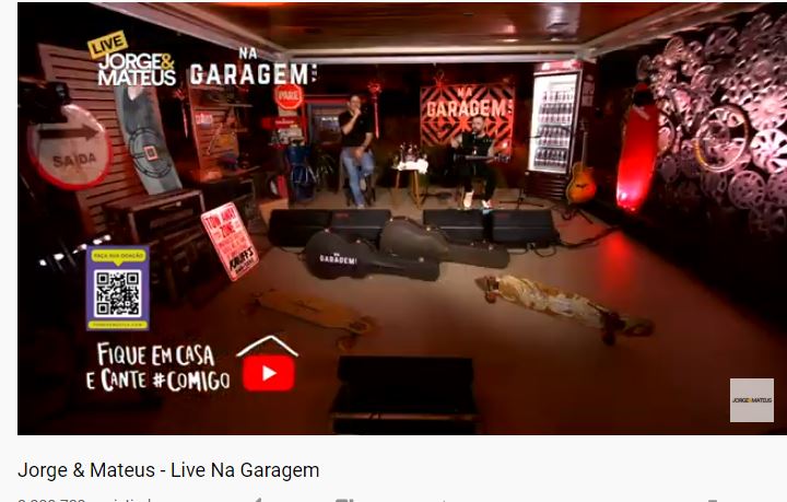 Jorge & Mateus quebram recorde de Gusttavo Lima e Beyoncé em menos de 10 minutos de live