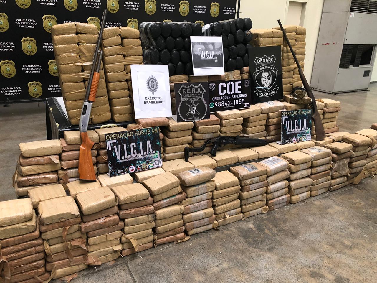 Denarc apreende drogas avaliadas em R$2,5 milhões no Amazonas 