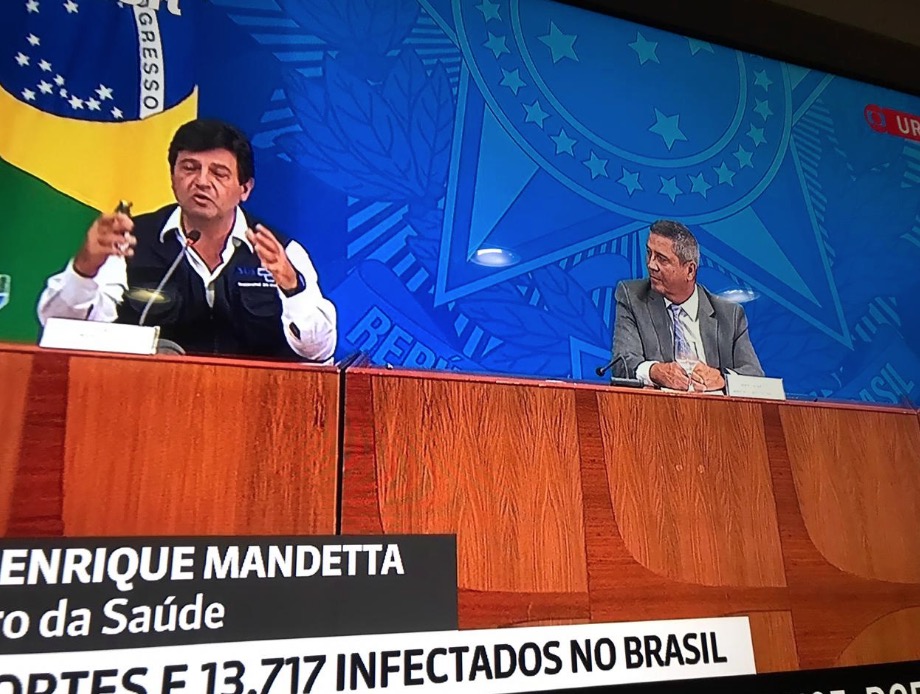 Com 667 mortes, Brasil tem 13.717 casos confirmados de Covid-19