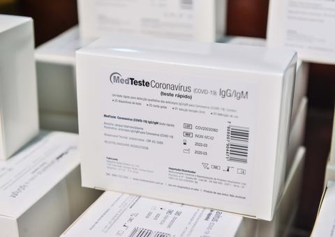 Amazonas recebe mais 10 mil testes rápidos para coronavírus