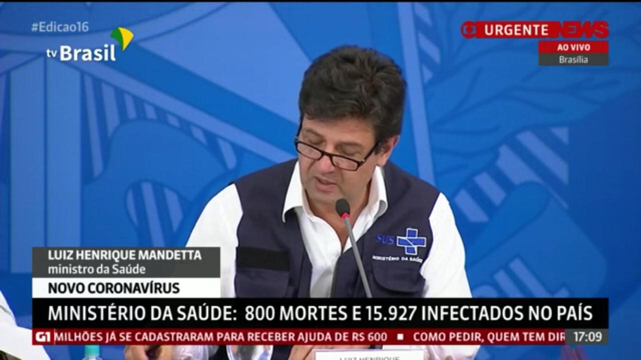 Mandetta critica troca de secretário de Saúde do Amazonas: 'começar tudo do zero'