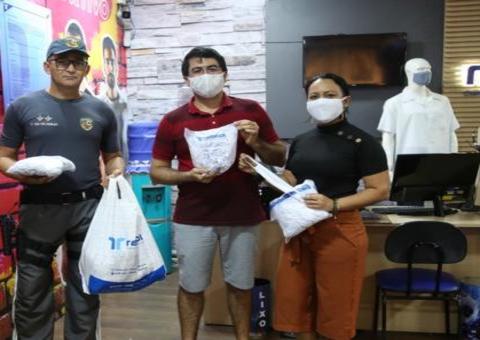 Empresa doa 800 máscaras de proteção para policiais militares do Amazonas