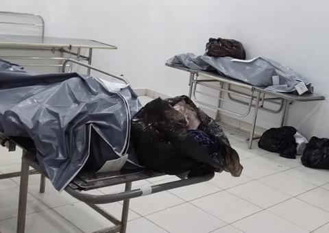 Imagens mostram necrotério do Hospital 28 de agosto repleto de corpos com suspeita de Covid-19