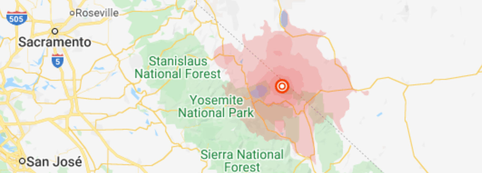 Centro da Califórnia sofre terremoto de magnitude 5,3