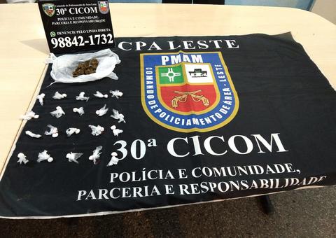 Foragido da justiça é preso com drogas na zona Leste de Manaus 