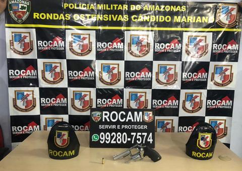 Polícia recebe denúncia por Whatsapp e homem acaba preso com revólver em Manaus 
