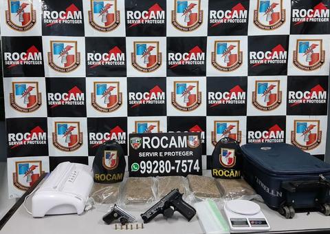 Homem é preso com pistola e drogas na zona Norte de Manaus 