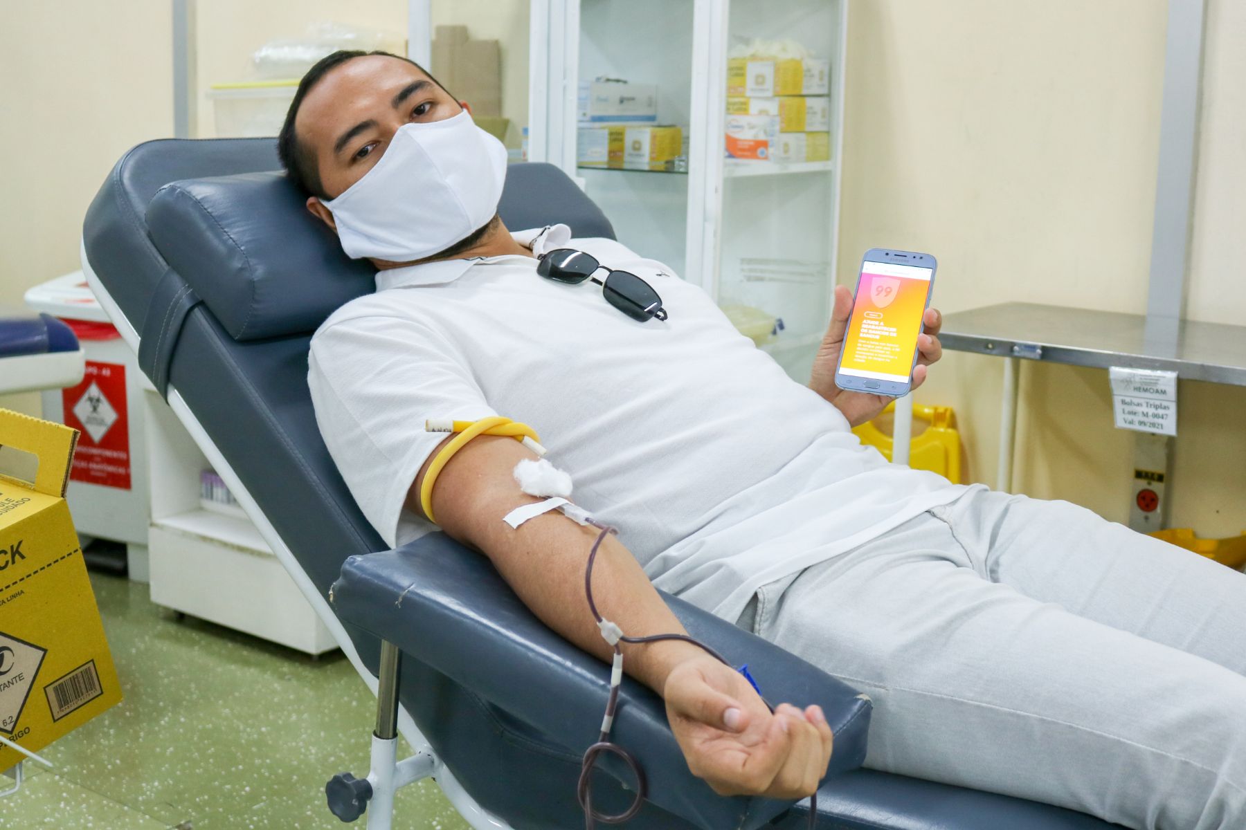 Doadores de sangue em Manaus vão ganhar desconto em corridas de aplicativo 