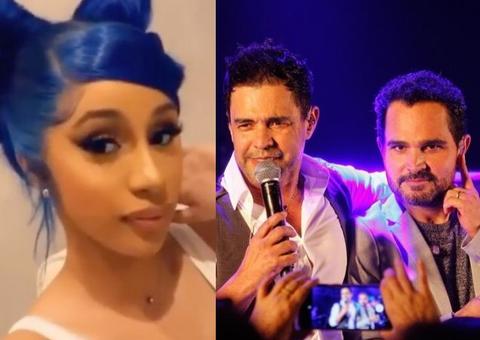 Cardi B surpreende e canta músicas de Zezé Di Camargo e Luciano 