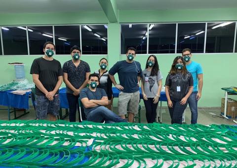 Equipe ligada à UEA atinge produção acima de 5 mil protetores em Manaus