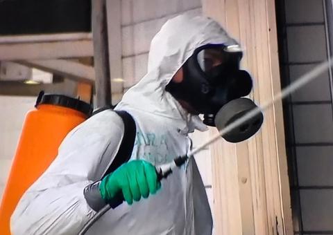 Marinha realiza descontaminação do Hospital João Lúcio