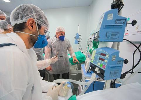 Leitos de UCI são montados em Manacapuru 