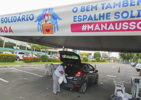 Drive-thru do Manaus Solidária só funciona a partir de quarta-feira
