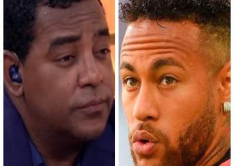 Durante live do Raça Negra, Neymar pede música e leva fora de cantor