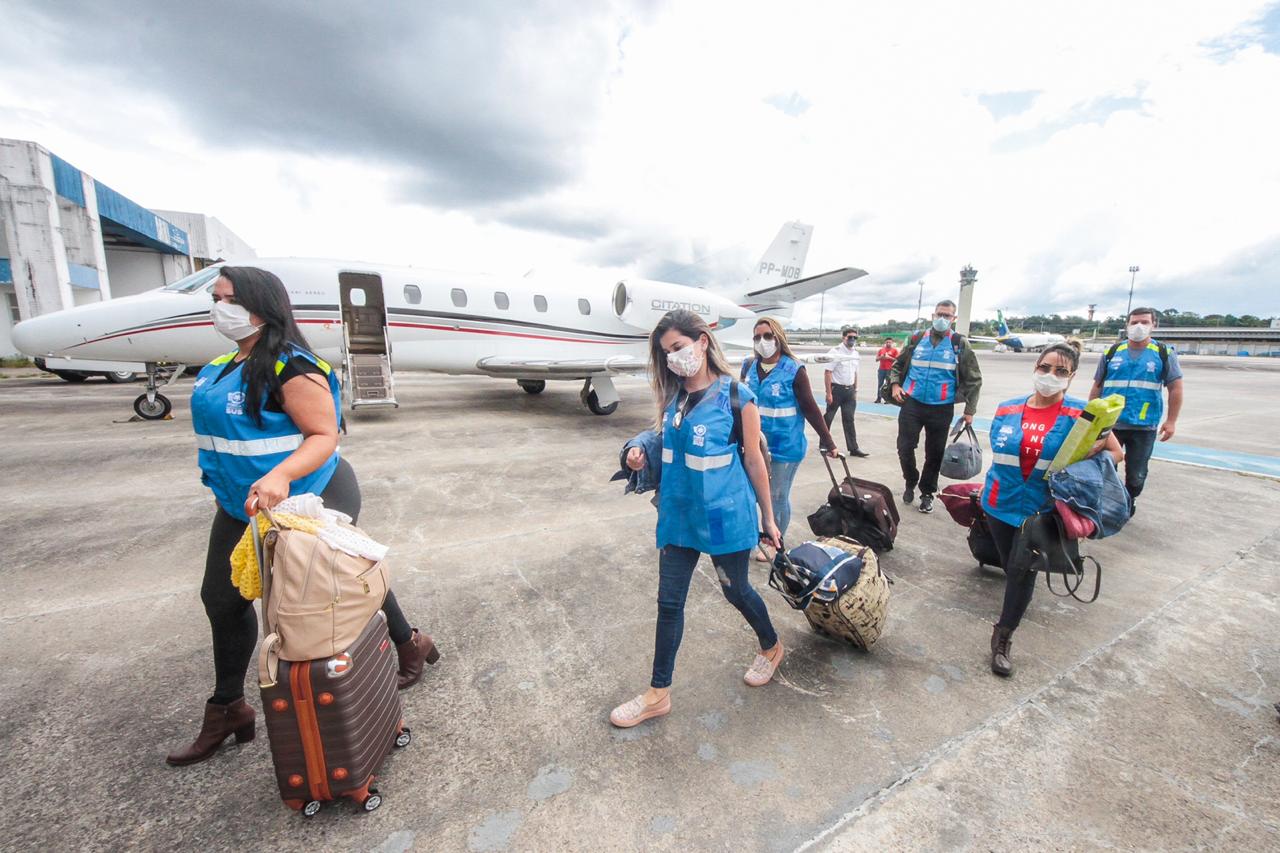 Coronavírus: Amazonas recebe 13 profissionais da saúde da Força Nacional do SUS 