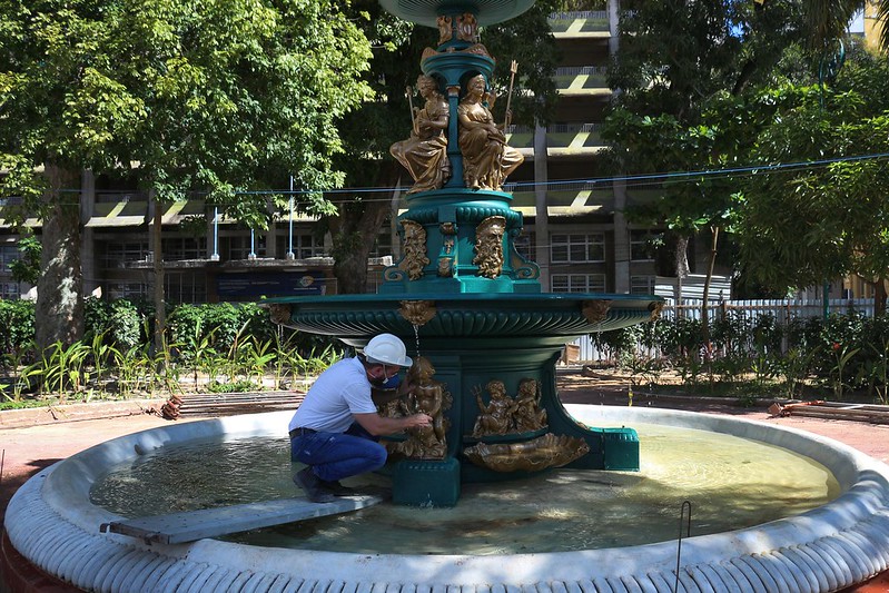 Obra da praça Dom Pedro II chega a 50% de conclusão em Manaus
