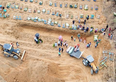 Manaus registra 140 enterros neste domingo, maior número em 24h