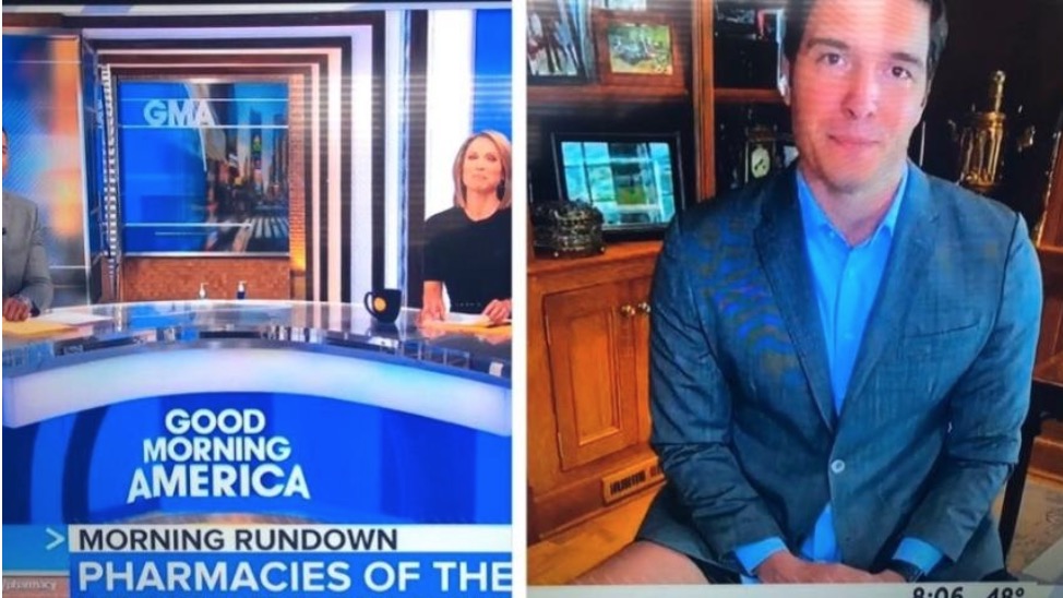 Jornalista filho de Christopher Reeve aparece sem calça em noticiário