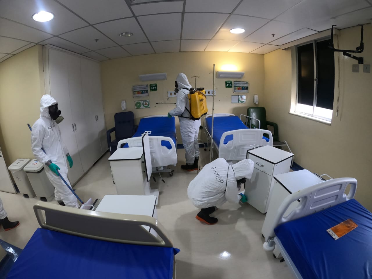 Instalações da FCecon passam por ação de desinfecção realizada pela Marinha  