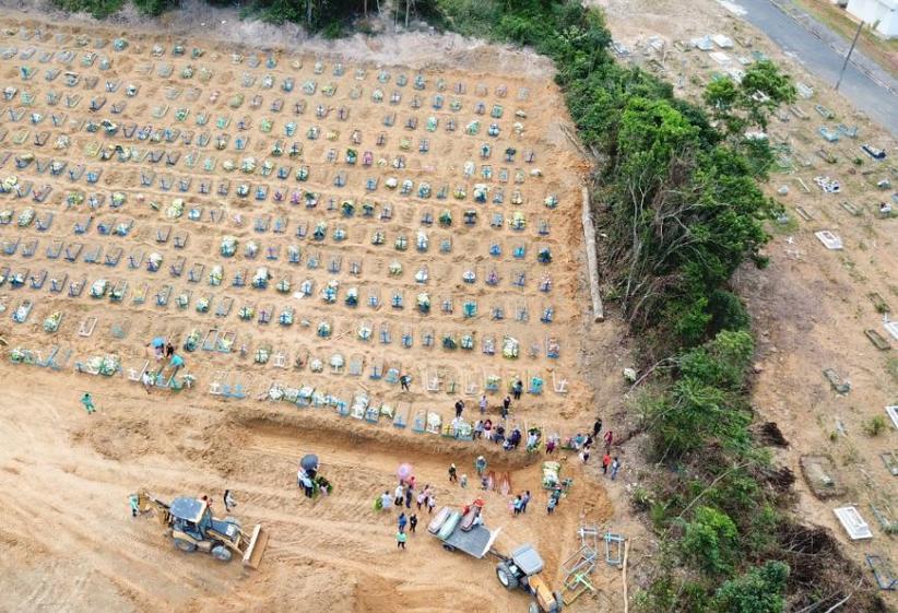 Manaus registra mais de 2 mil enterros em abril; número é três vezes mais do que 2019
