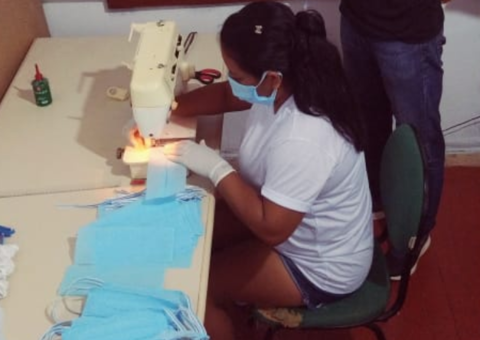 Presídio de Humaitá inicia confecção diária de 50 máscaras descartáveis para prevenção ao coronavírus 