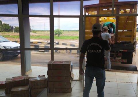 Adaf apreende mais de 600 quilos de alimentos impróprios a caminho de comunidade no Amazonas 