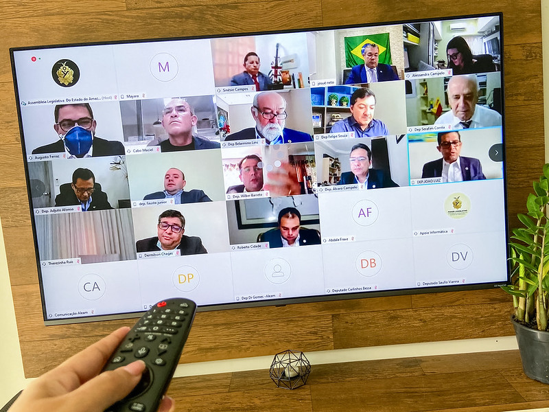 13 deputados estaduais querem reduzir sessões virtuais para apenas uma por semana na Aleam