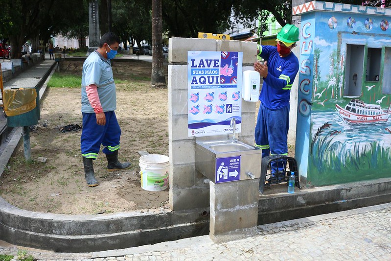 Pias e torneiras instaladas pela prefeitura são furtadas em Manaus 