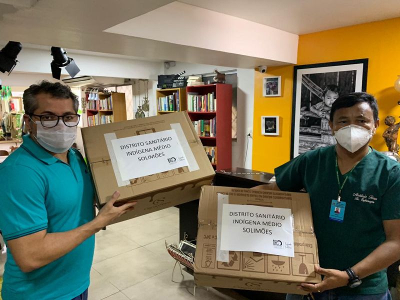 Máscaras de escudo facial reforçam segurança na saúde do Amazonas