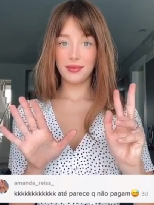 Duda Reis faz brincadeira na web e é desmentida pela irmã: 'até parece'