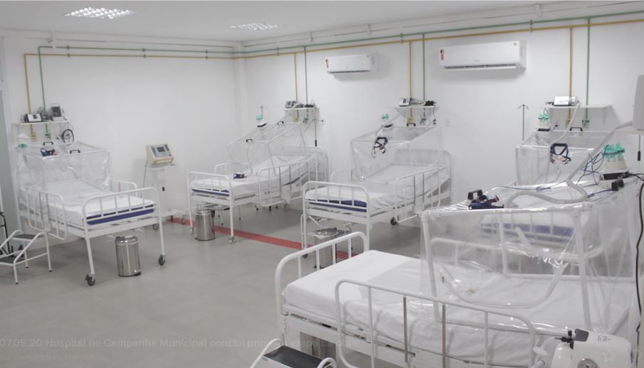 Hospital de campanha em Manaus chega a 130 leitos em conclusão de 1ª etapa