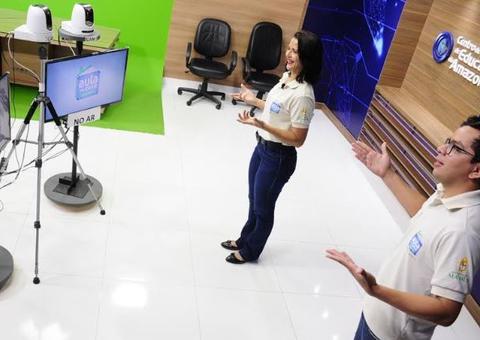 'Aula em Casa' estreia nas TVs de 22 municípios do Amazonas