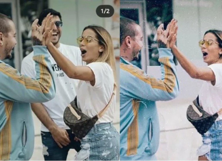 Anitta fala sobre ter apagado ex-marido de foto e não convence internautas
