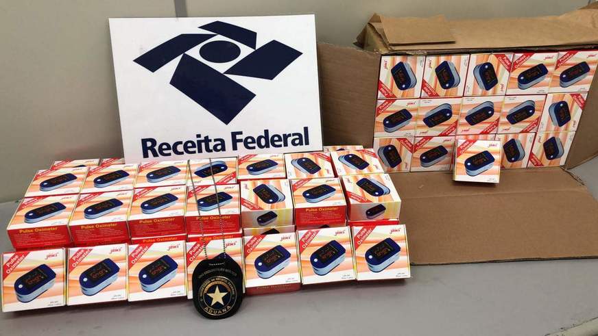 Receita Federal retém medidores de oxigênio avaliados em R$ 164 mil