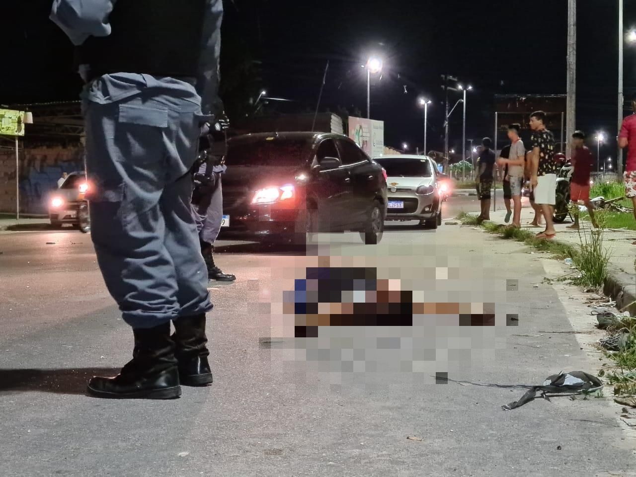 Em Manaus, adolescente é suspeito de atropelar e matar homem em avenida movimentada