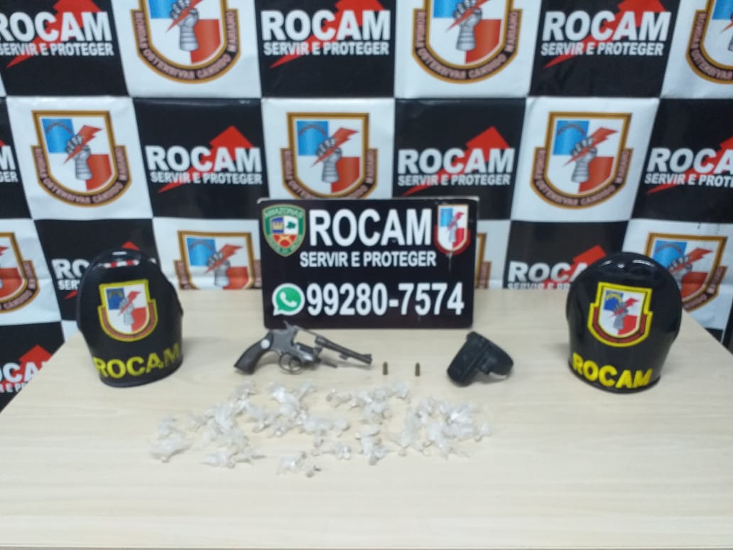 Preso com arma e droga, Rocam leva homem para passar quarentena na cadeia em Manaus