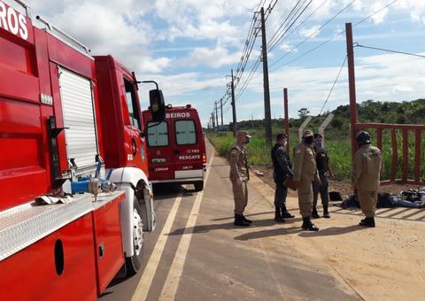 Homem morre ao perder controle de motocicleta e se chocar com alambrado na AM-070