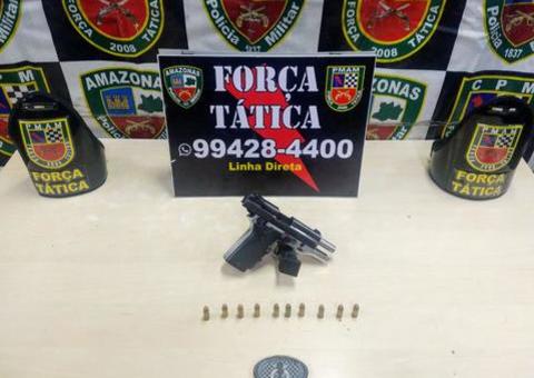 Em Manaus, suspeito de assassinato é preso ao colidir com viatura da PM durante fuga