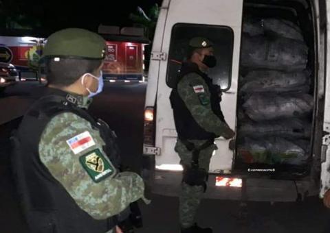 Batalhão Ambiental apreende veículo com 82 sacos de carvão ilegal em Manaus 