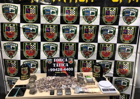 Homem é preso com drogas e munições em rua de Manaus 