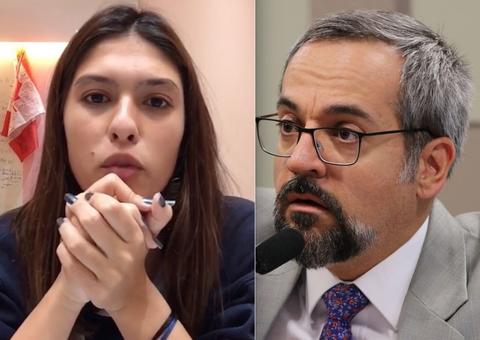 Atriz Fernanda Concon, ex-Carrossel, 'dá aula' a Ministro da Educação sobre o Enem