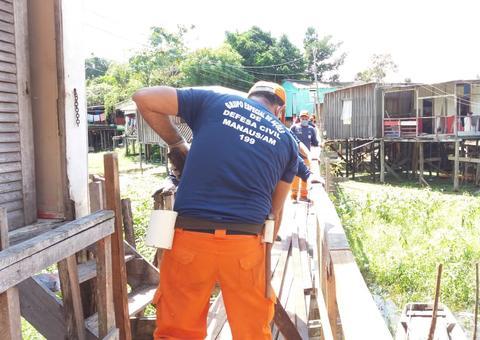 Operação Cheia 2020 finaliza recuperação de ponte no bairro Mauzinho