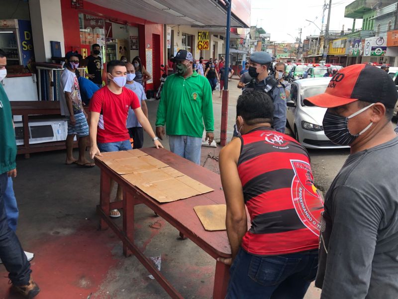 Operação ‘Fique em Casa’ fecha comércio e serviços em todas as zonas de Manaus