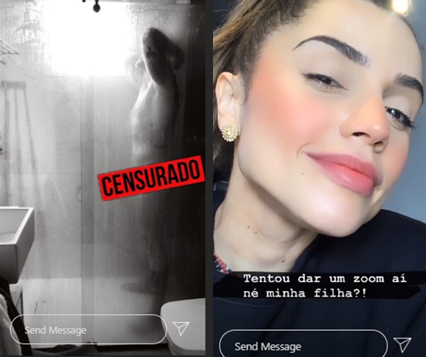 Ex-BBB Paula Amorim brinca ao postar foto de Breno Simões pelado: 'tentou dar zoom aí, né minha filha?'
