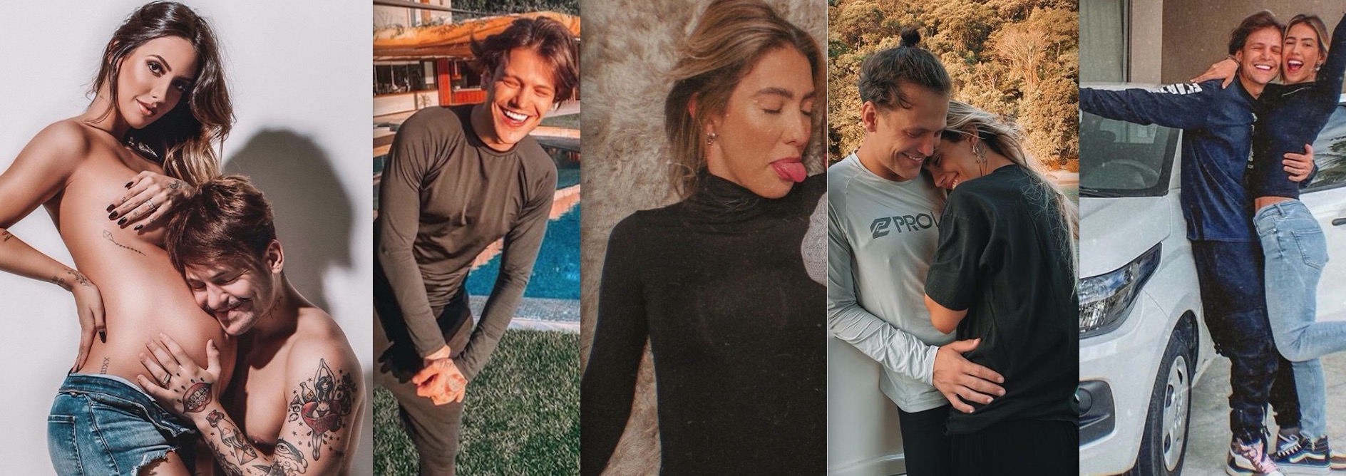 Saulo Pôncio e Gabi Brandt passam a esconder corpo com roupas de manga e intrigam seguidores