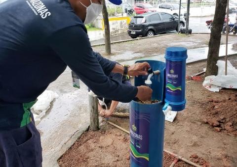 Pia comunitária é instalada no Hospital 28 de Agosto 