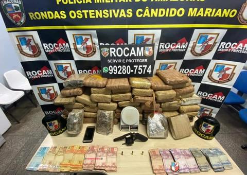 Traficante é preso com mais de 50 Kg de drogas estocados em casa em Manaus